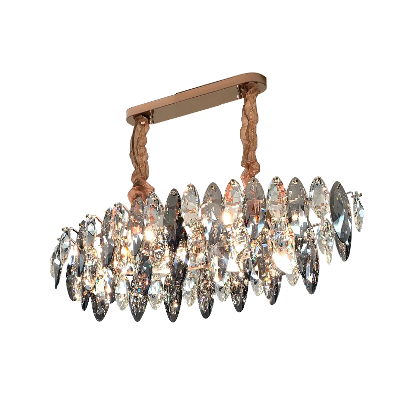 Afralia™ Crystal Dimmable LED Pendant Lights: Modern Indoor Artistic Hanging Lamps
