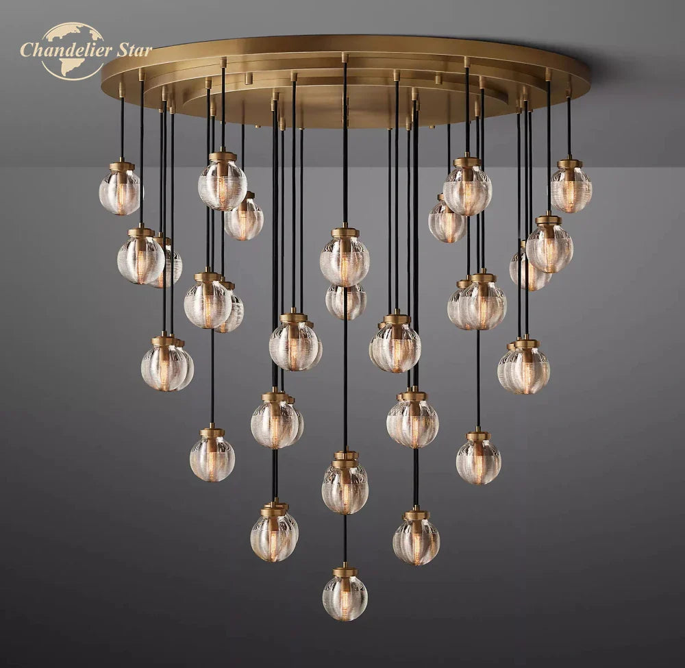 Afralia™ LED Crystal Pendant Chandelier - Modern Round Hanging Light for Home Decor