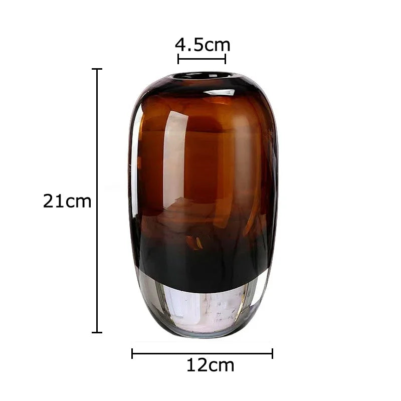 Afralia™ Delicate Glass Vase for Floral Arrangement and Room Decor