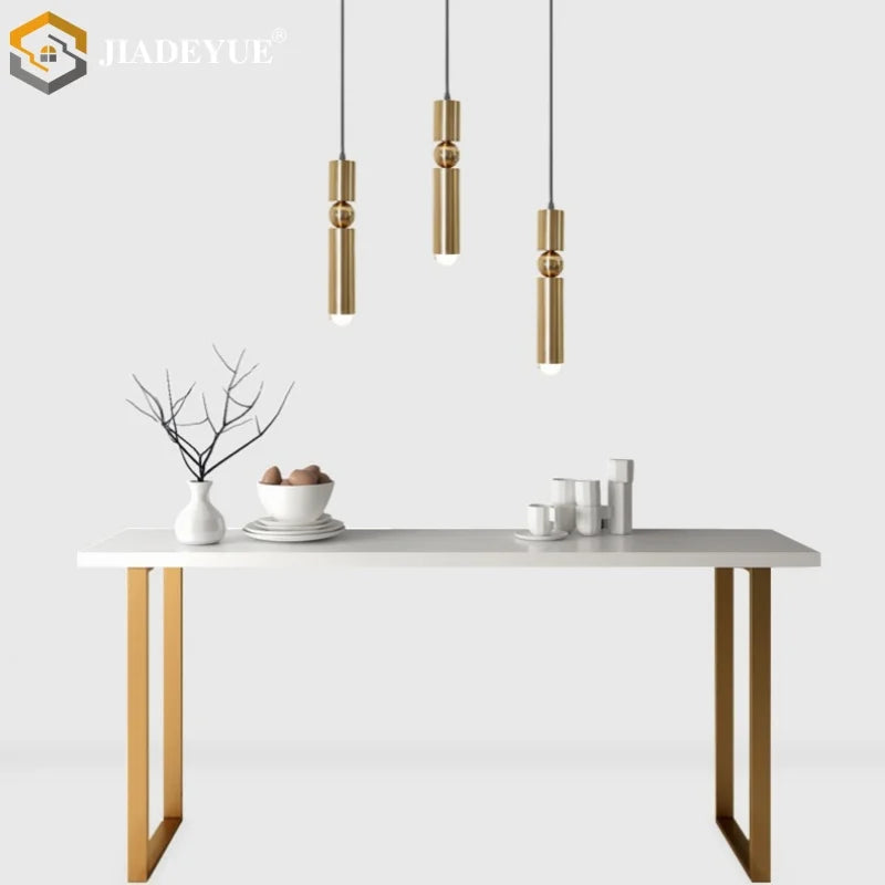 Afralia™ Golden LED Chandelier for Modern Minimalist Living Room, Bedroom, Dining Room