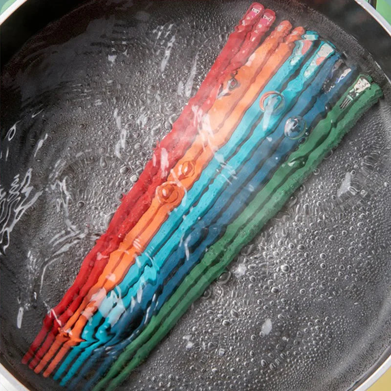 Afralia™ Polymer Sushi Chopsticks Set - Colorful Reusable Japanese Sticks