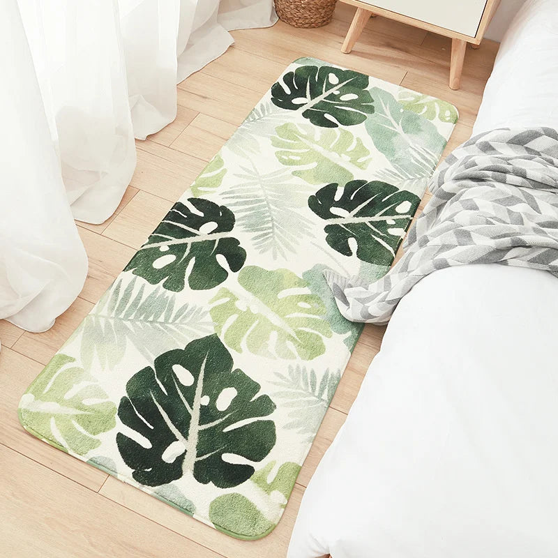 Afralia™ Cozy Faux Lamb Wool Bedside Rug for Bedroom Decor Anti-Slip Soft Living Room Carpet