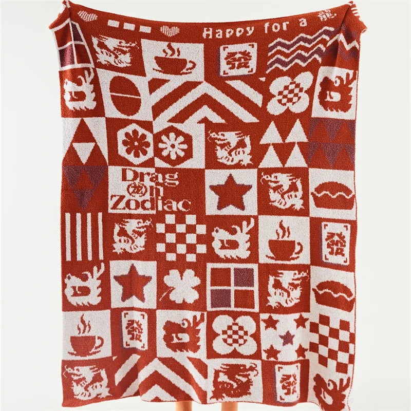 Afralia™ Knitted Blanket Throws 120x150cm