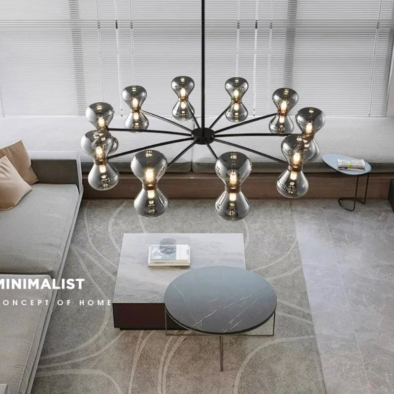 Afralia™ LED Pendant Chandelier for Indoor Lighting and Living Room Decor