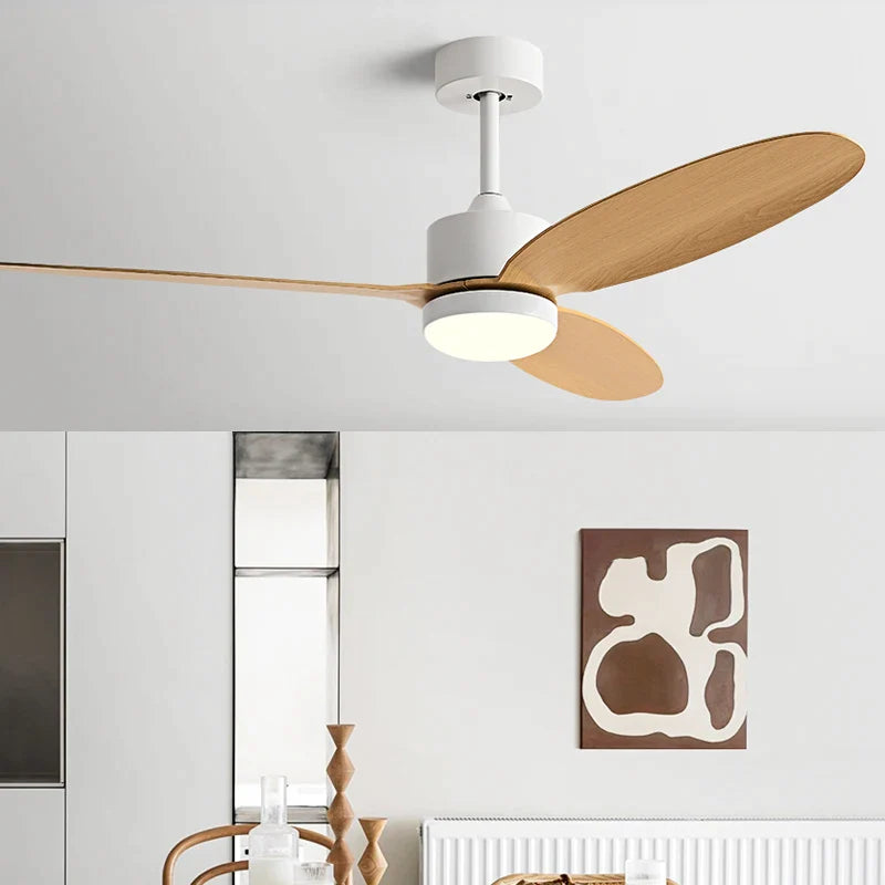 Afralia™ 52" Modern DC Ceiling Fan with Remote Control for Home and Restaurant