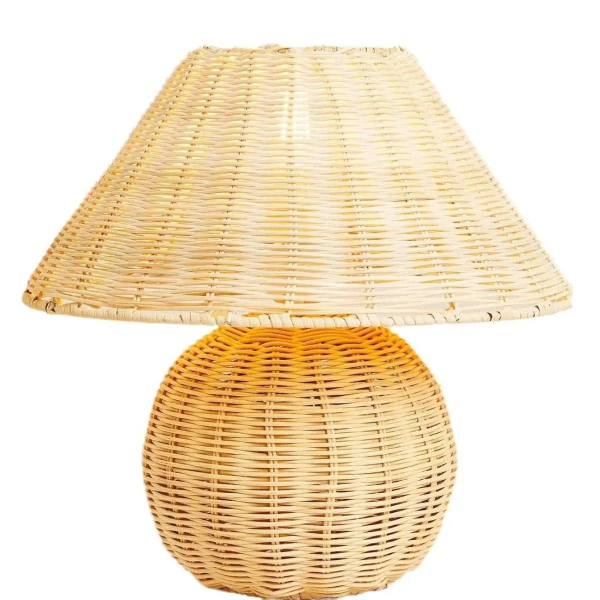 Rattan Floor Lamp for Outdoor and Indoor Spaces by Afralia™
