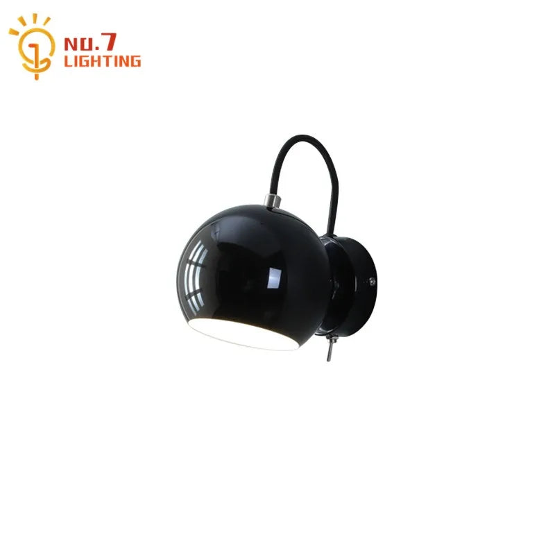 Afralia™ Cream Wind LED Wall Lamp, Rotatable Minimalist Iron Art Sconces for Bedroom & Living Room
