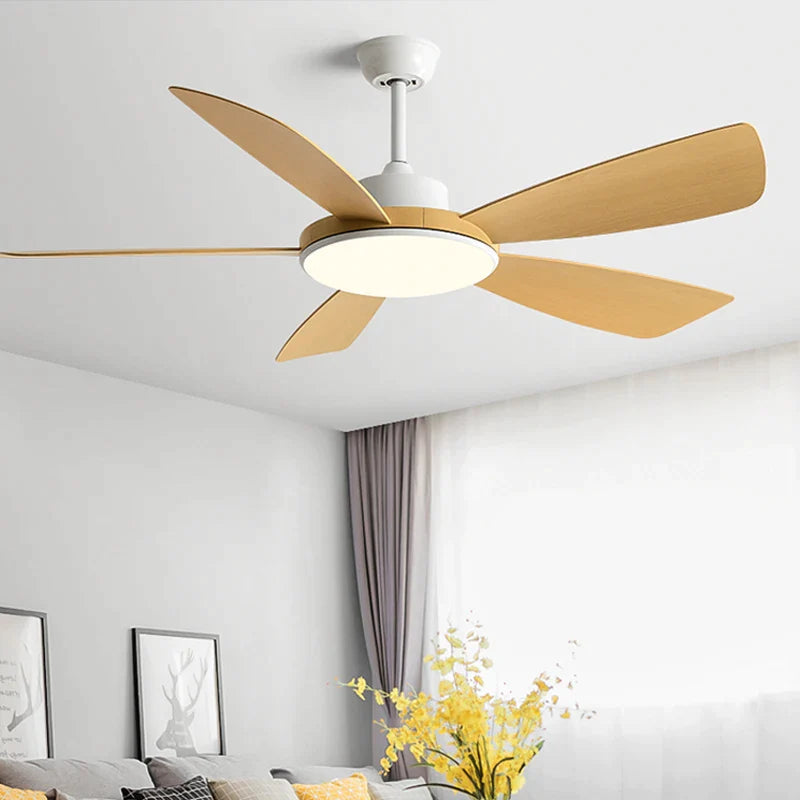 Afralia™ Modern DC Fan Light with Remote Control for Home and Restaurant