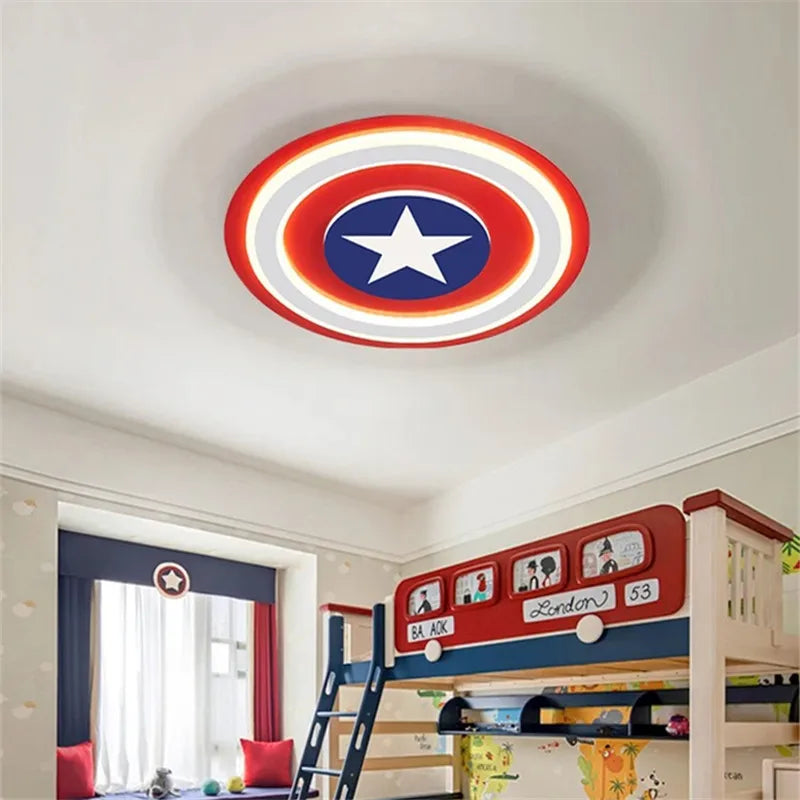 Afralia™ Kids LED Cartoon Ceiling Light | Boys Girls Bedroom Decor Lamps