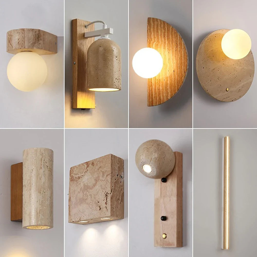 Afralia™ Marble Wall Lamp: Nordic Modern LED Sconce for Bedroom, Living Room, and Corridor