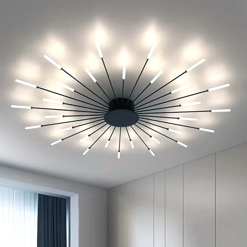 Afralia™ Fireworks Pendant Lamps: Modern LED Chandelier for Living Room, Bedroom, and Home Lighting