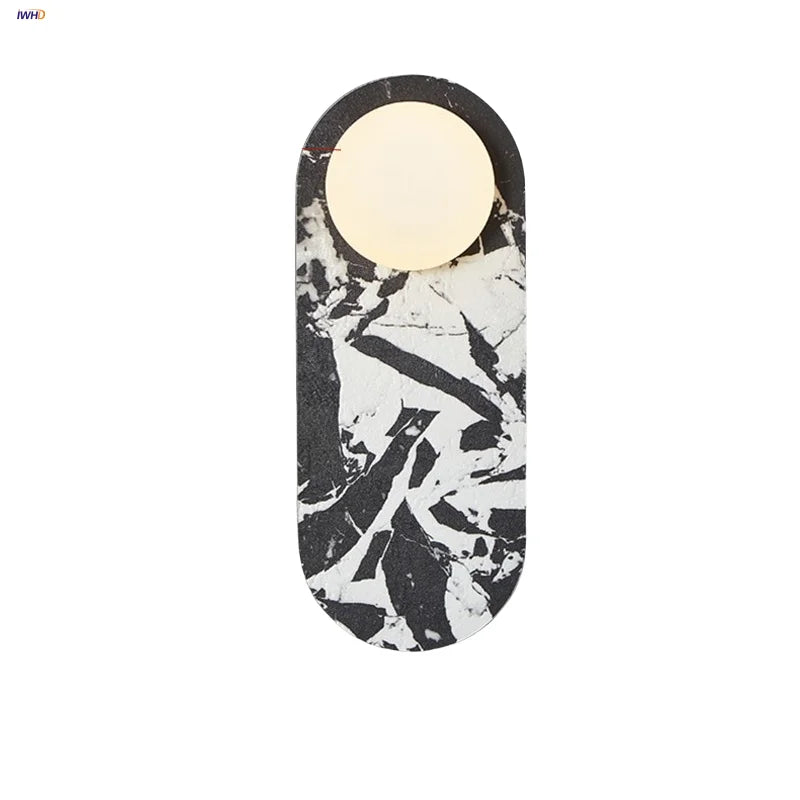 Afralia™ Luxury LED Wall Light with White Glass Globe for Bedroom, Stair, Hallway