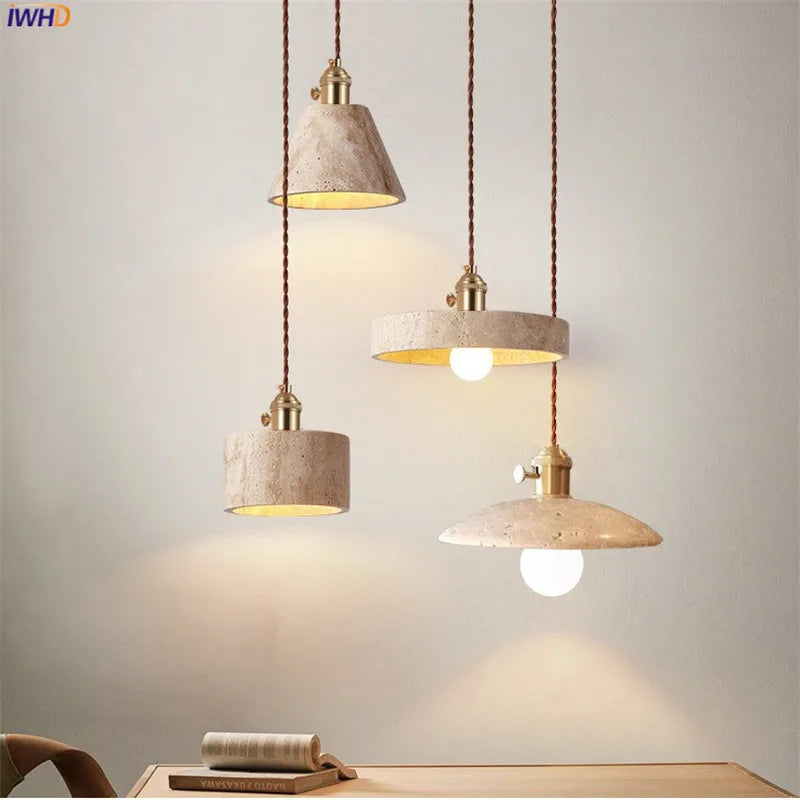 Afralia™ Nordic Copper Socket LED Pendant Light for Bedroom Dinning Living Room