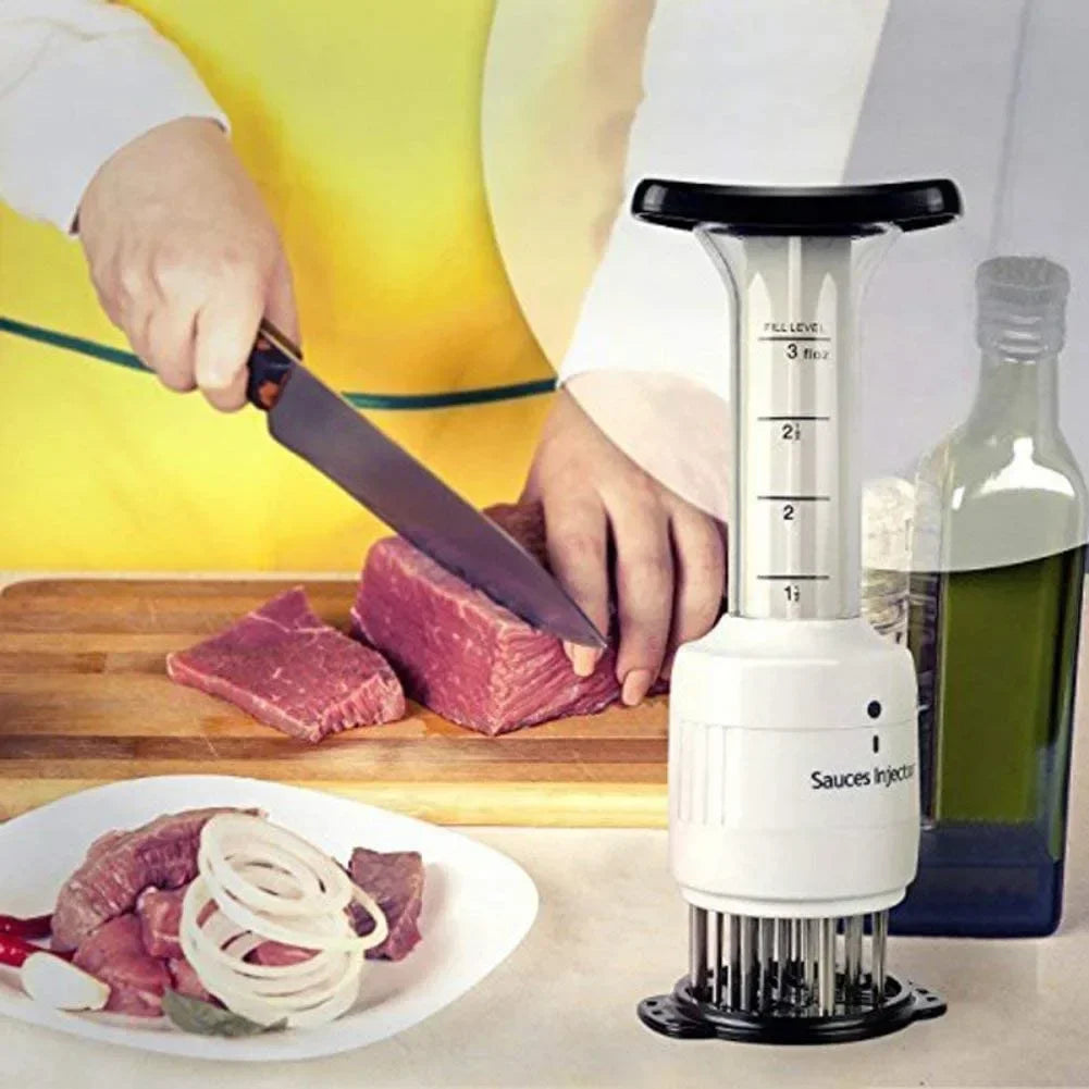 Afralia™ Meat Injector: Stainless Steel Tenderizer & Flavor Syringe for Kitchen