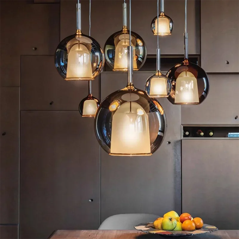Afralia™ Designer Glass Chandelier Pendant Light for Dining Room Kitchen Loft Home Decor