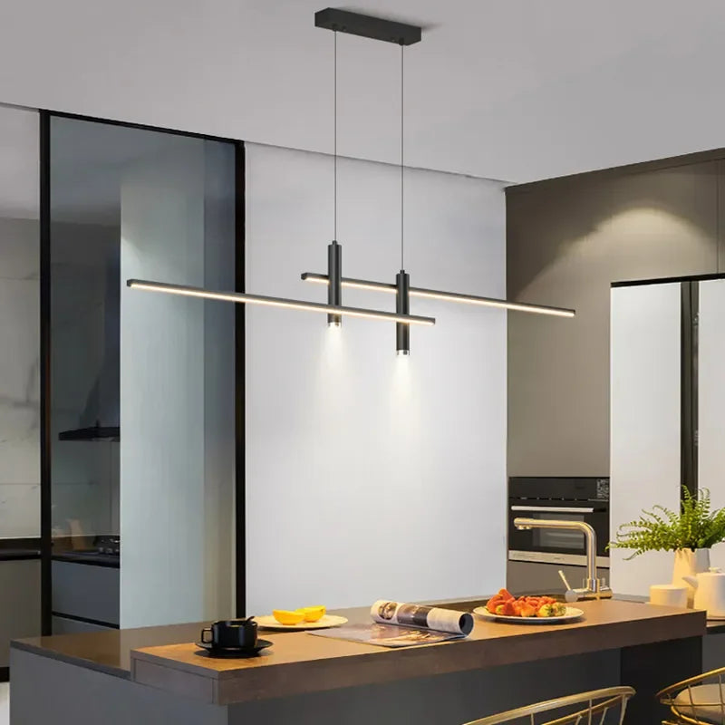 Afralia™ Modern Nordic Dining Room Chandelier – Sleek Minimalist Design for Stylish Dining Spaces