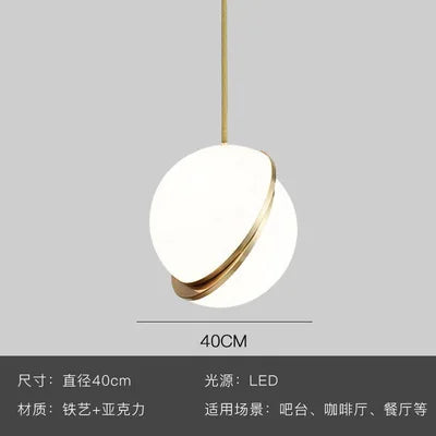 Afralia™ Gold Lustre LED Pendant Lights for Living/Dining Room, Bedroom & Shop
