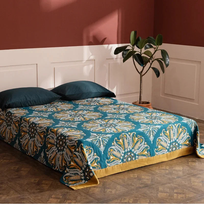 Afralia™ Bohemia Cotton Blanket - Soft, Breathable, King Size