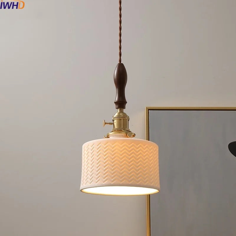 Afralia™ Copper LED Pendant Lamp for Home Decor, Modern Hanging Light Fixture