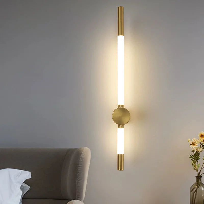 Afralia™ Vertical Slim Wall Sconce Indoor Light Fixture