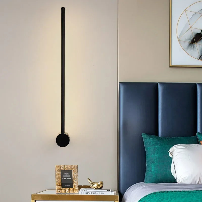 Afralia™ Nordic Iron Wall Light: Modern Home Bedside Lamp for Living Room, Aisle, or Staircase
