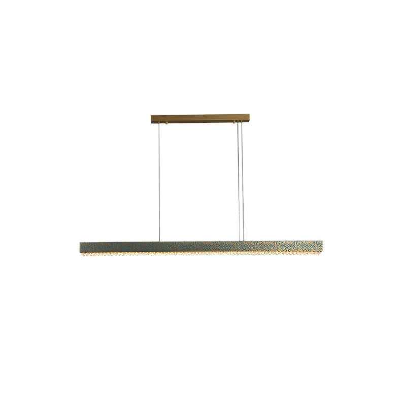 Afralia™ Blue Copper Crystal LED Ceiling Chandelier for Dinning Room