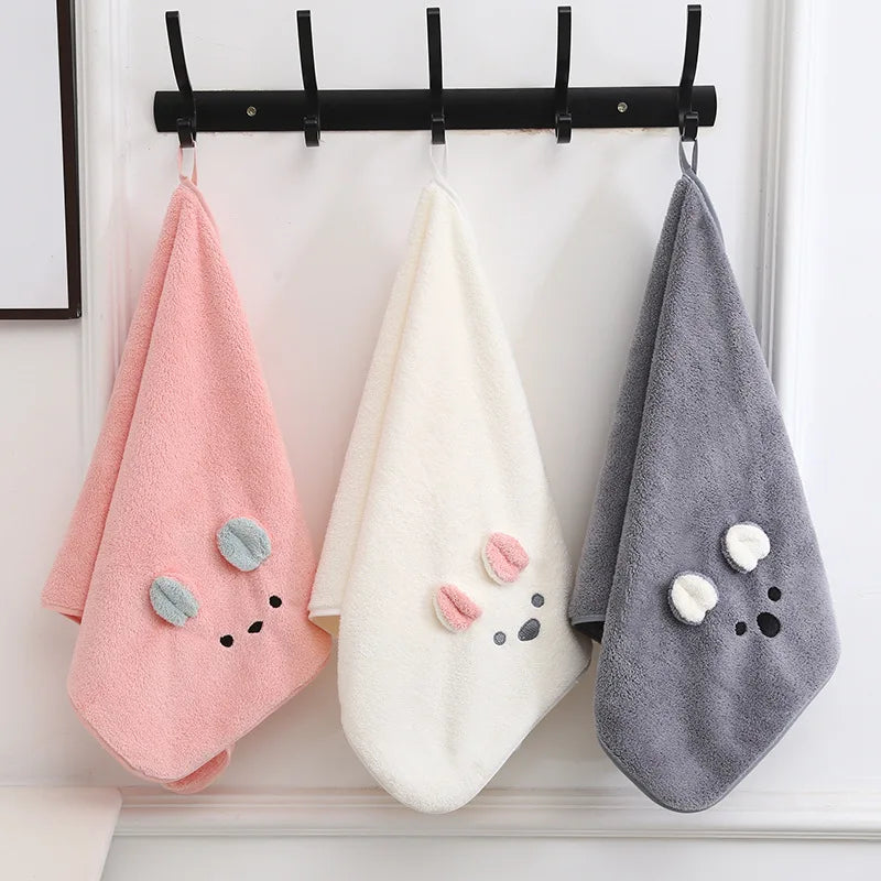 Afralia™ Cartoon Soft Hand/Face Towel | Coral Fleece Quick-drying Towel