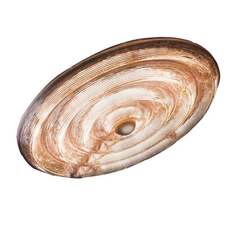 Afralia™ LED Glass Chandelier for Dining Room - Round Ceiling Holder Suspension Light