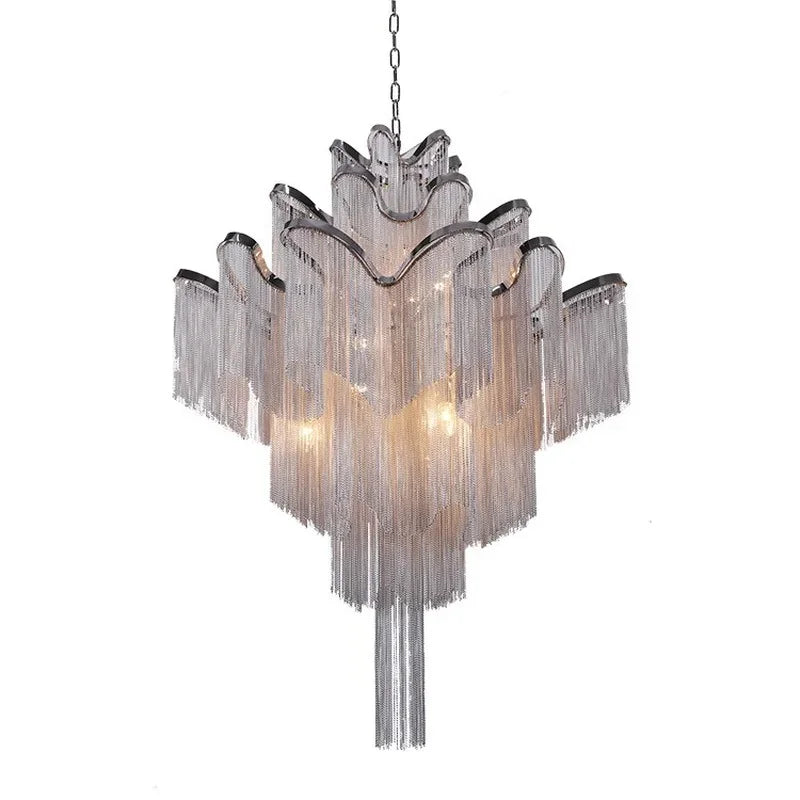Afralia™ Luxury Tassel Chandelier: Modern Design for Home Decor Lighting