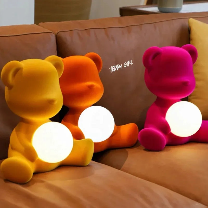 Afralia™ Teddy Bear Kids Desk Lamp