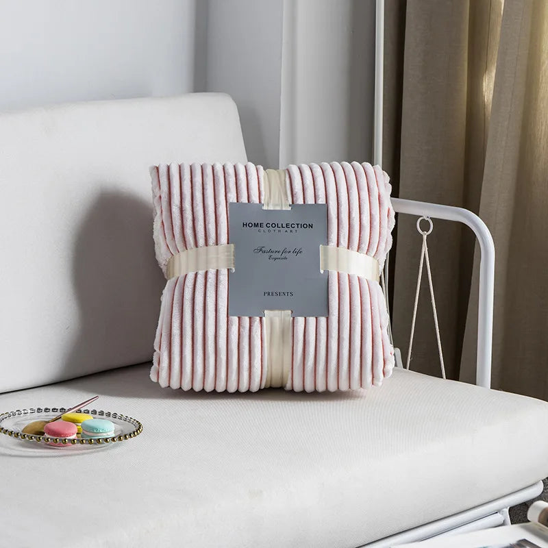 Afralia™ Cozy Nordic Wool Throw Blanket: Soft & Stylish for Office, Sofa, or Shawl