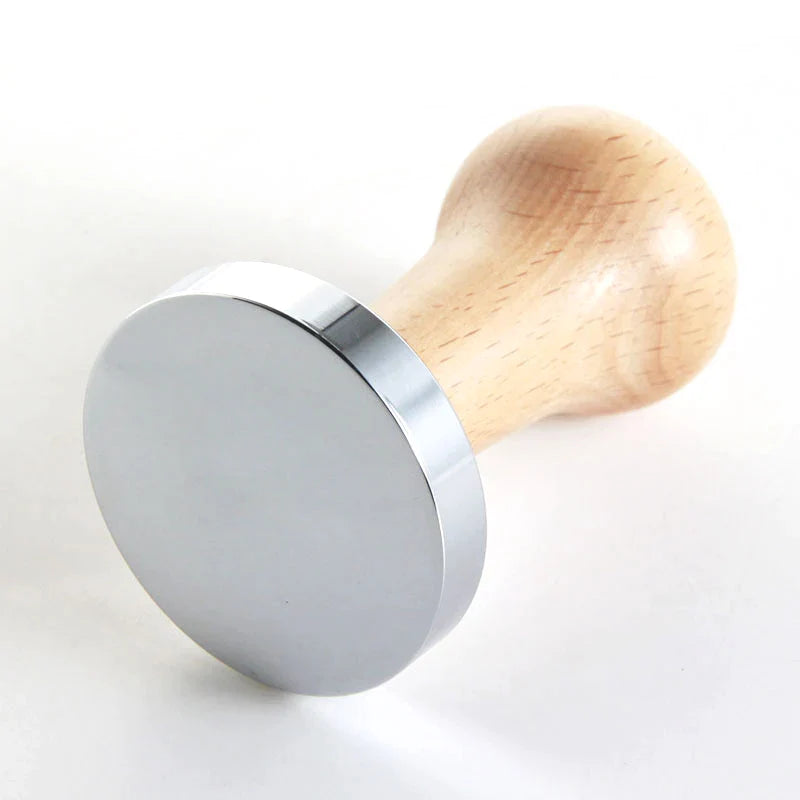 Afralia™ Stainless Steel Espresso Coffee Tamper, Flat & Ripple Base, 51/53/58mm Portafilter Accessories