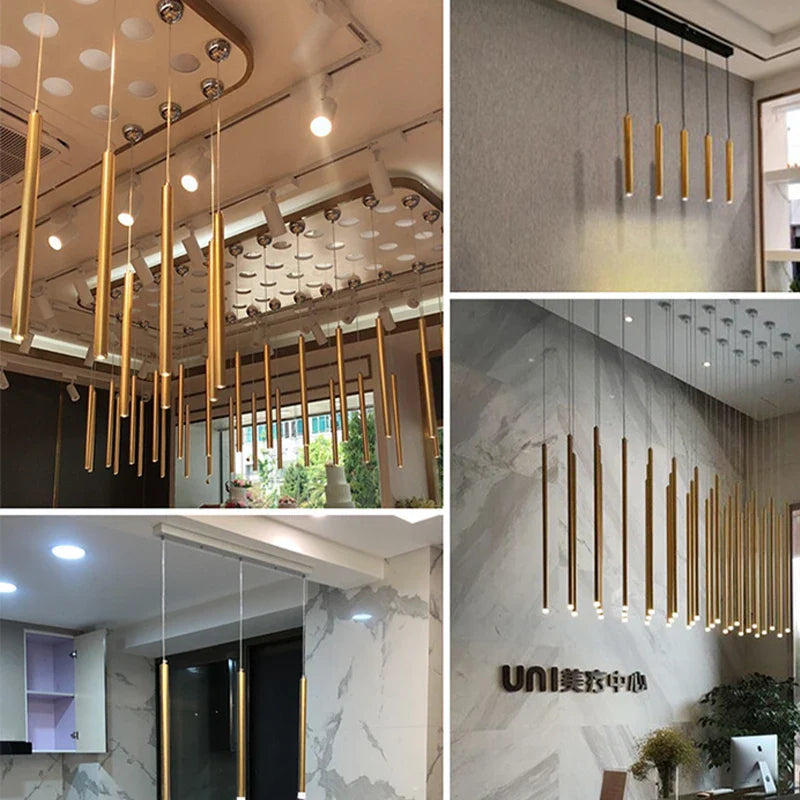 Afralia™ LED Chandelier: Modern, Stylish Lighting for Restaurants, Bars, Hotels, and Malls