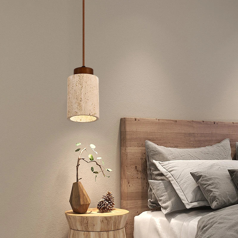 Afralia™ Wabi Sabi LED Hanging Lamps Vintage Japanese Style Pendant Light Home Decor