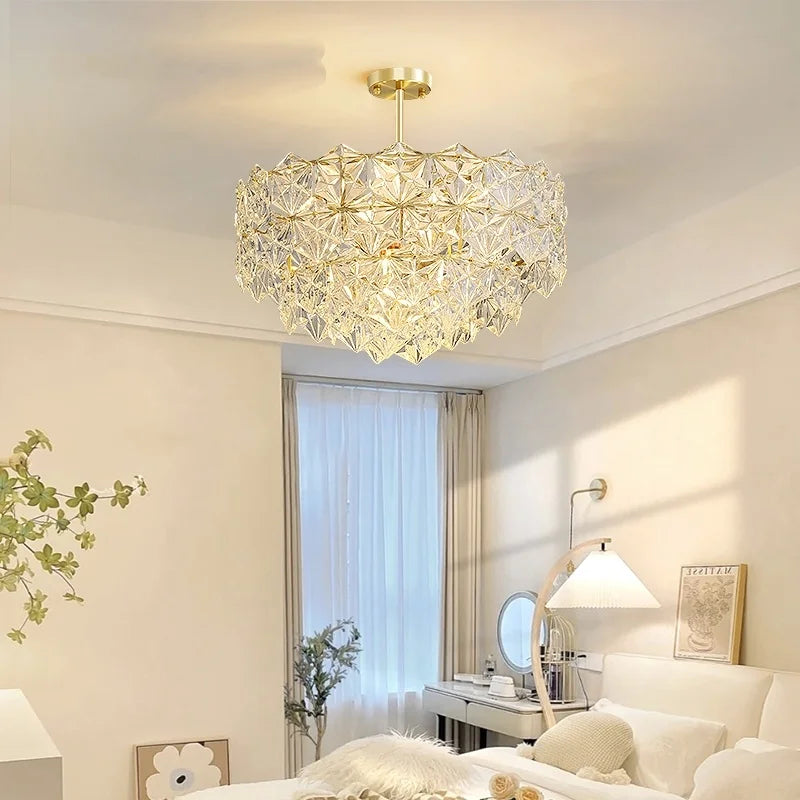 Afralia™ Crystal Chandelier: Luxury Lighting for Bedroom, Foyer, Dining & Living Room
