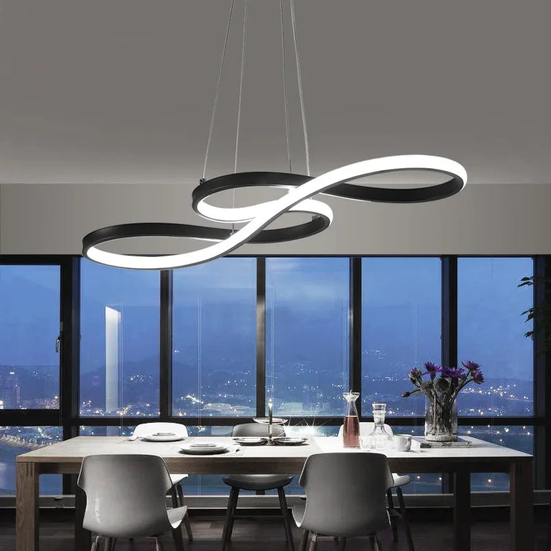 Afralia™ Round Pendant Ceiling Chandelier for Dining and Living Room