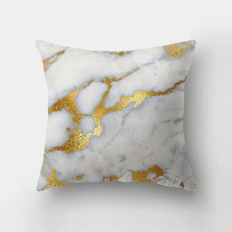 Afralia™ Nordic Geometric Marble Pillowcase 45x45cm