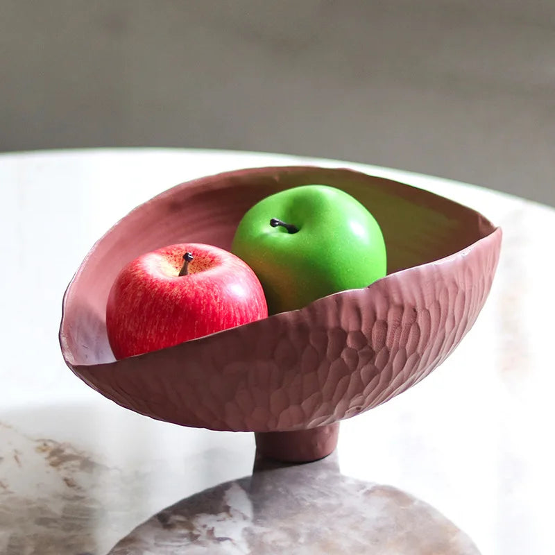 Afralia™ Resin Petal Fruit Bowl Tray: Shell Shape Decorative Figurine & Desktop Storage