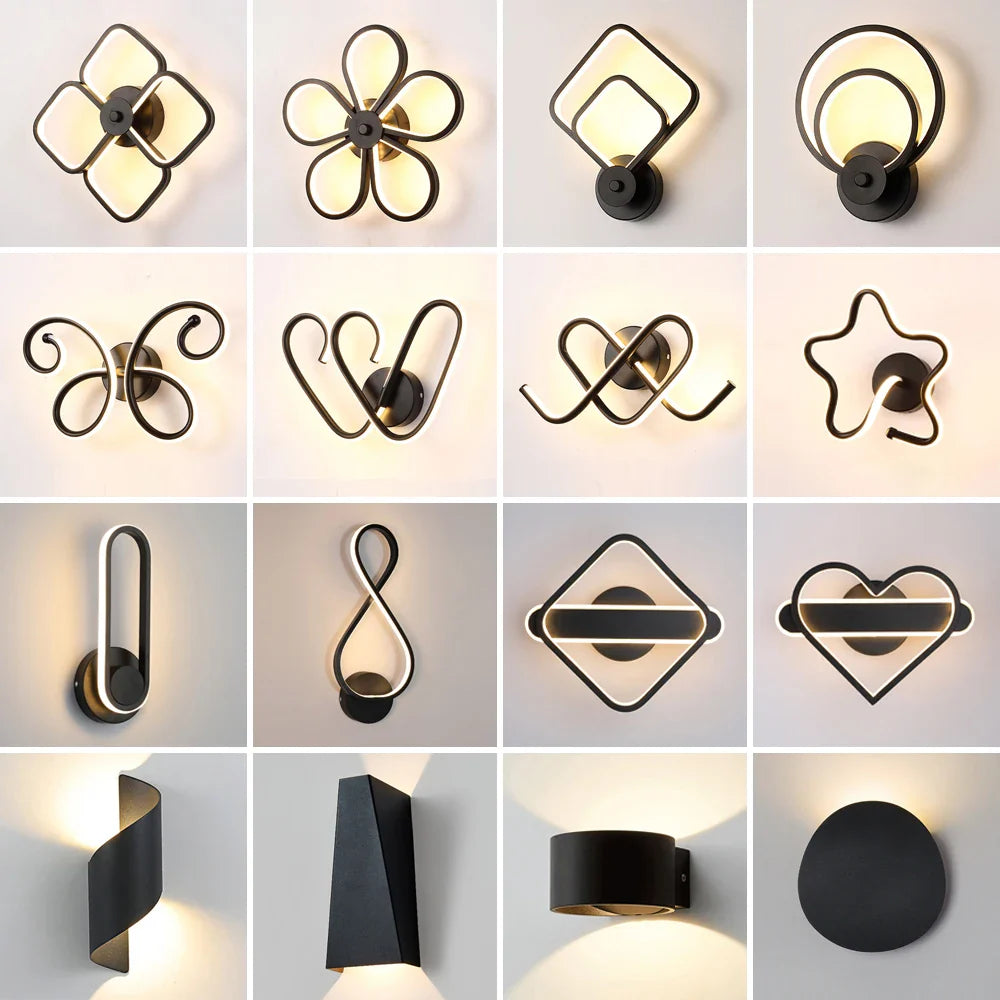 Afralia™ LED Acrylic Wall Light Shade for Bedroom Living Room Home décor