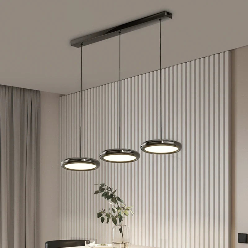 Afralia™ Modern LED Circle Pendant Chandelier for Dining Room & Kitchen