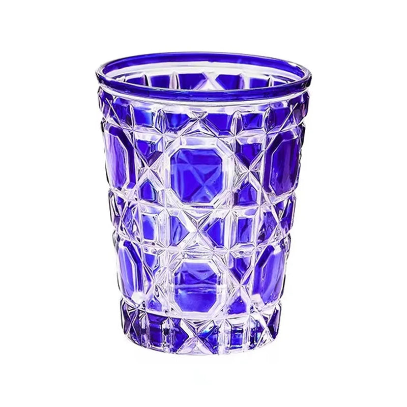 Afralia™ 310ml Hand-carved Heavy Whiskey Glass Tumbler Cup