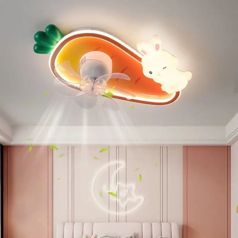 Afralia™ Girls Bedroom 360 Fan Light - 2024 New Design