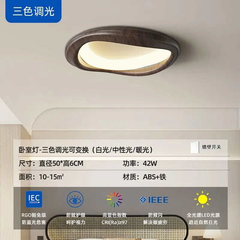 Afralia™ LED Wood Chandeliers for Bedroom Living Room Indoor Lighting Décor