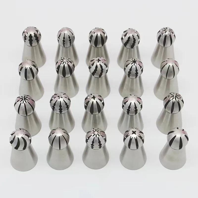 Afralia™ Cupcake Stainless Steel Piping Nozzles Pastry Tips Flower Decoration Tools