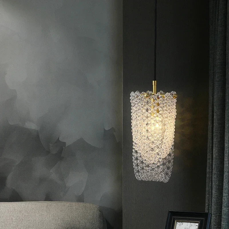 Afralia™ Crystal Tassel Pendant Lamp - Luxury Bedroom and Restaurant Table Light
