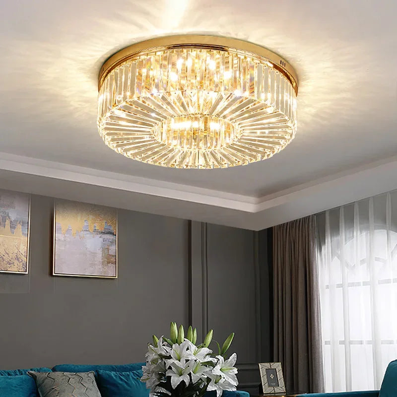 Afralia™ Crystal Ring Chandelier: Modern Luxury LED Ceiling Light Fixture