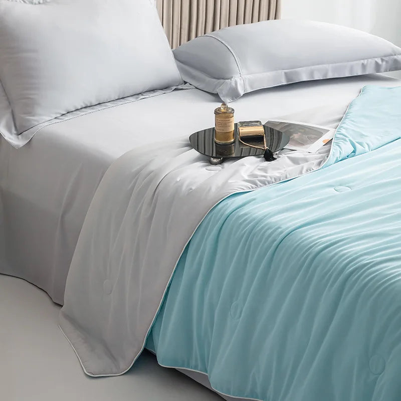 Afralia™ Silky Cooling Comforter: Lightweight Double-Sided Cold Fabric Summer Quilt