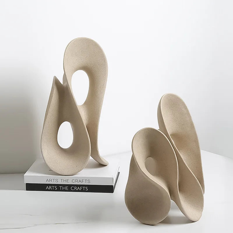 Afralia™ Coral Hollow Sculpture - Artistic Home Decor Figurine