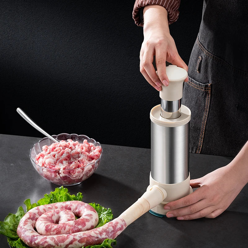 Afralia™ Stainless Steel Sausage Enema for Meat Stuffing and Kitchen Tools