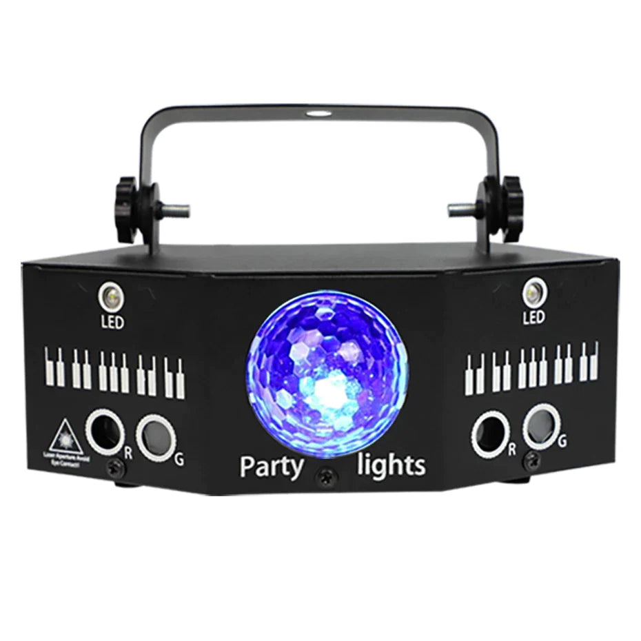 Afralia™ Disco Laser Light Projector LED Magic Ball Strobe for Xmas Wedding Stage Effect